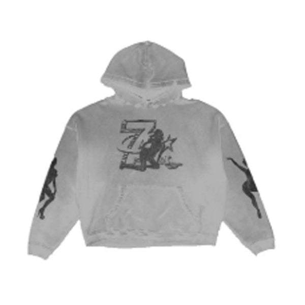 Triple Sevens Trap Logo Hoodie Grey by Triple Sevens - NWAHype 1 for streetwear Hoodies in USA