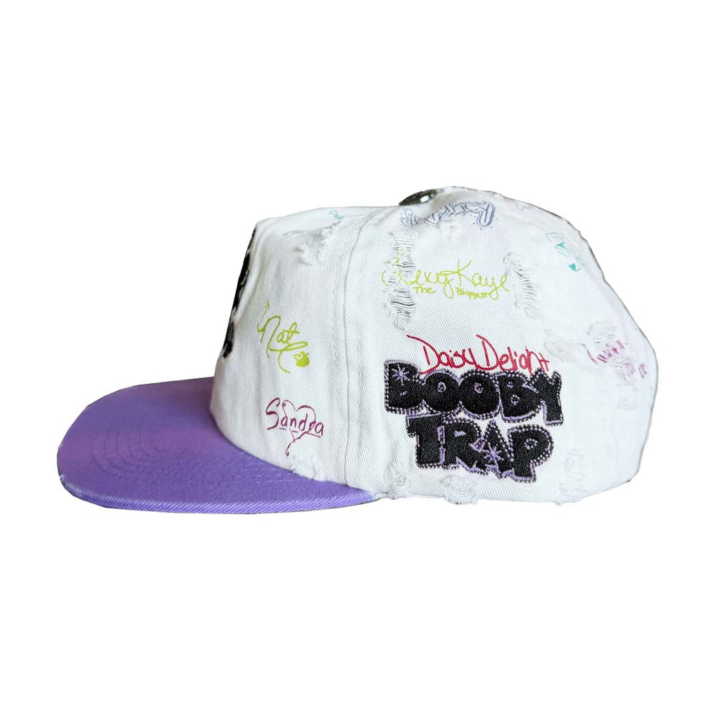 Triple Sevens Trap Logo White Snapback Hat by Triple Sevens - NWAHype 1 for streetwear Hats in USA