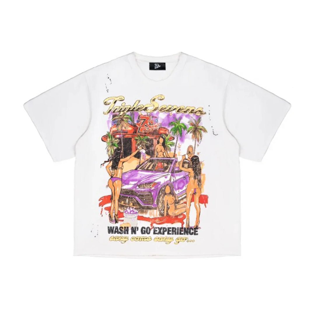 Triple Sevens Wash & Go White Tee by Triple Sevens - NWAHype 1 for streetwear T-Shirts in USA