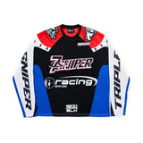 Triple Sevens x Sniper Gang 1800 Racing Jersey Blue Red by Triple Sevens - NWAHype 1 for streetwear T-Shirts in USA