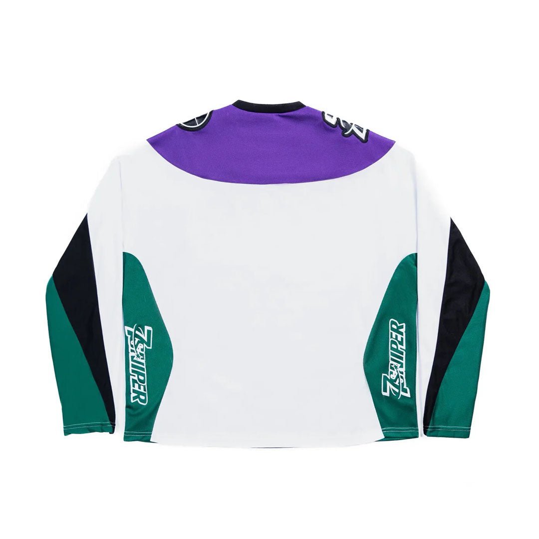 Triple Sevens x Sniper Gang 1800 Racing Jersey Green Purple by Triple Sevens - NWAHype 1 for streetwear T-Shirts in USA