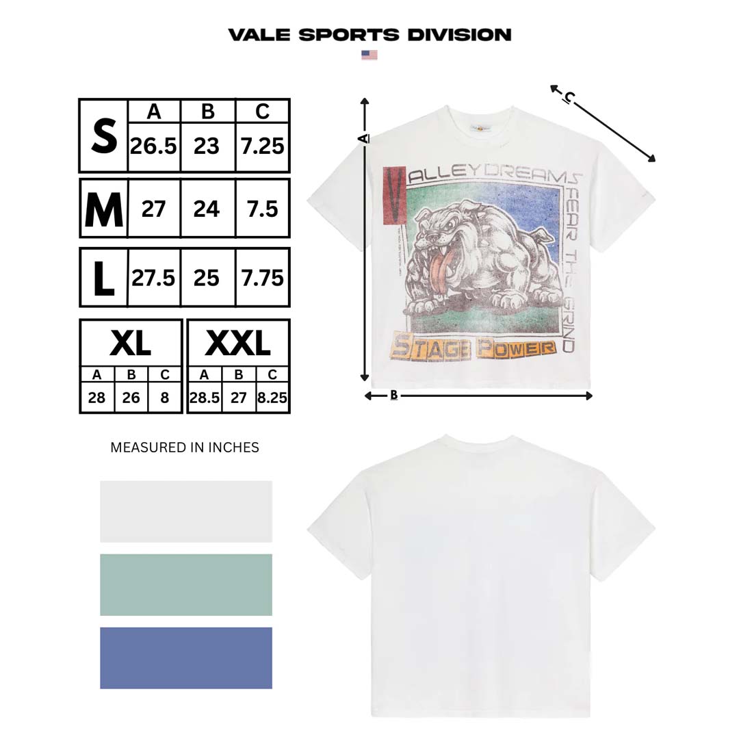 Vale Big Stage Tee White by Vale Forever - NWAHYPE No.1 for streetwear T-Shirts in USA