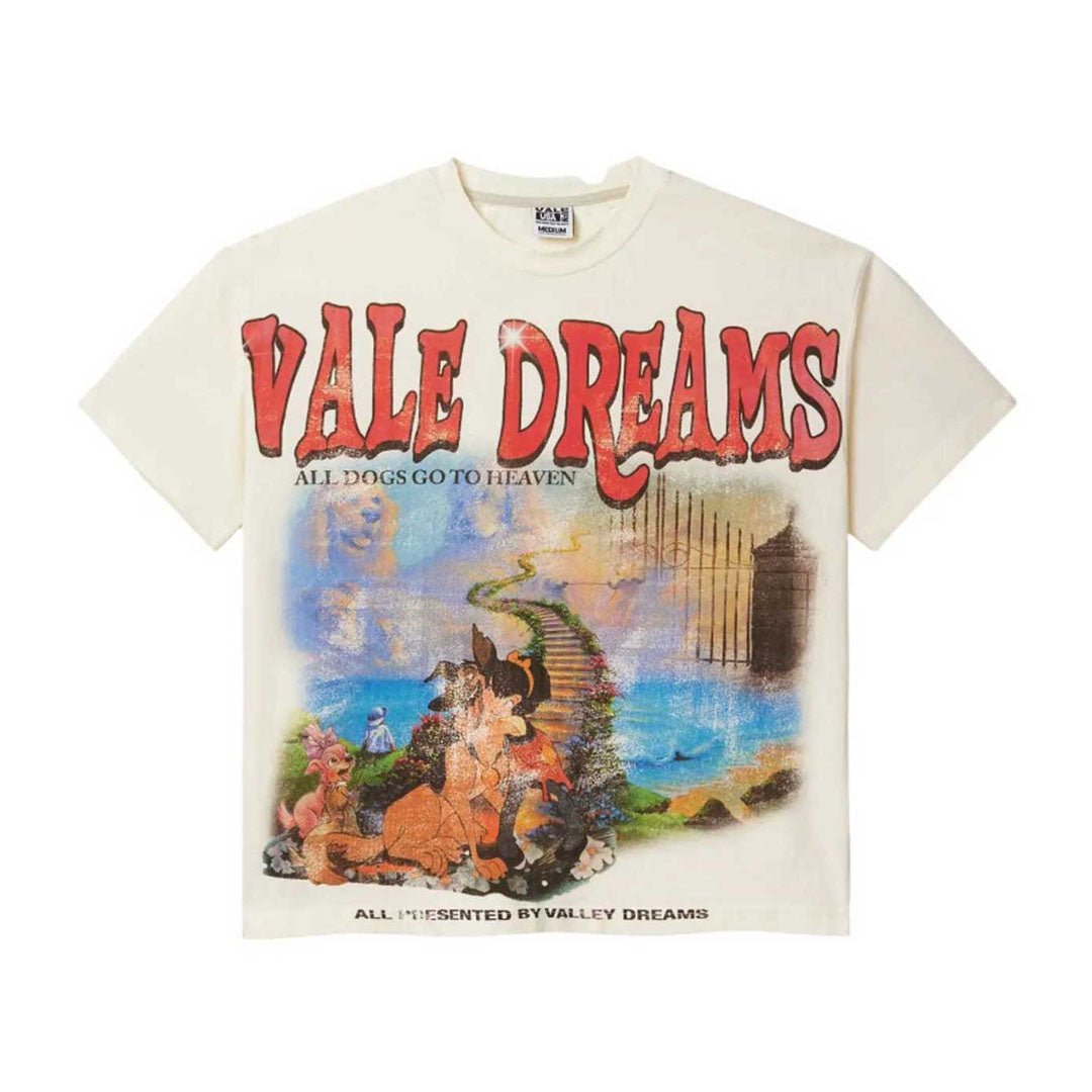 Vale Forever All Dogs Go To Heaven Tee Cream by Vale Forever - NWAHype 1 for streetwear T-Shirts in USA