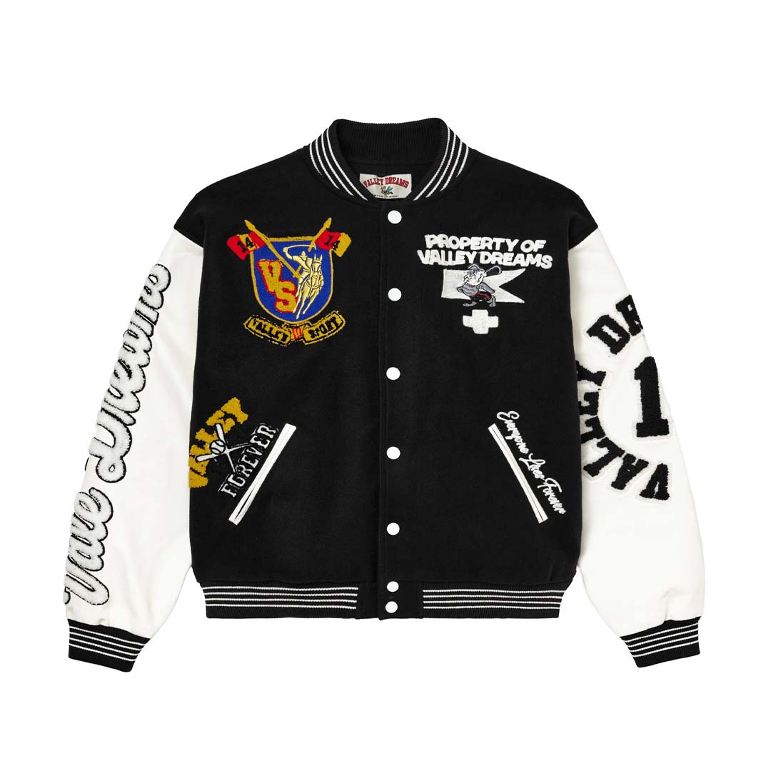 Vale Forever Alumni Black Varsity Jacket by Vale Forever - NWAHype No.1 for streetwear Hoodies in USA
