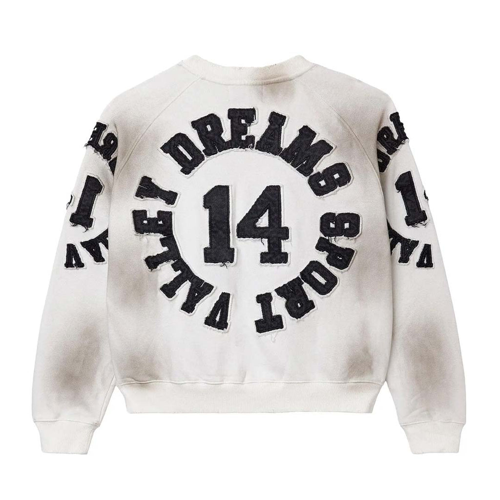 Vale Forever Anthem Crewneck Faded White Black by Vale Forever - NWAHYPE No.1 for streetwear Hoodies in USA