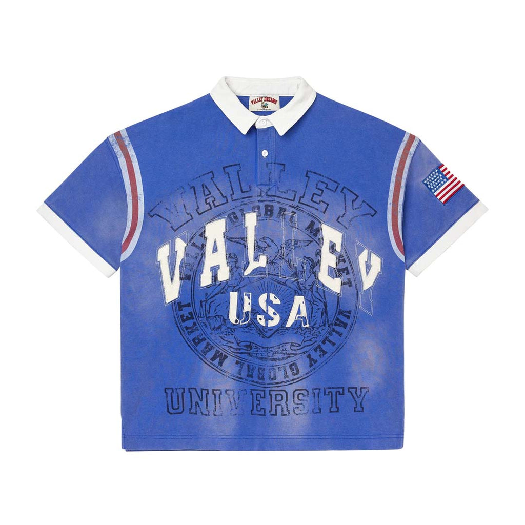 Vale Forever Berlin Polo Tee Blue Red White by Vale Forever - NWAHYPE No.1 for streetwear T-Shirts in USA