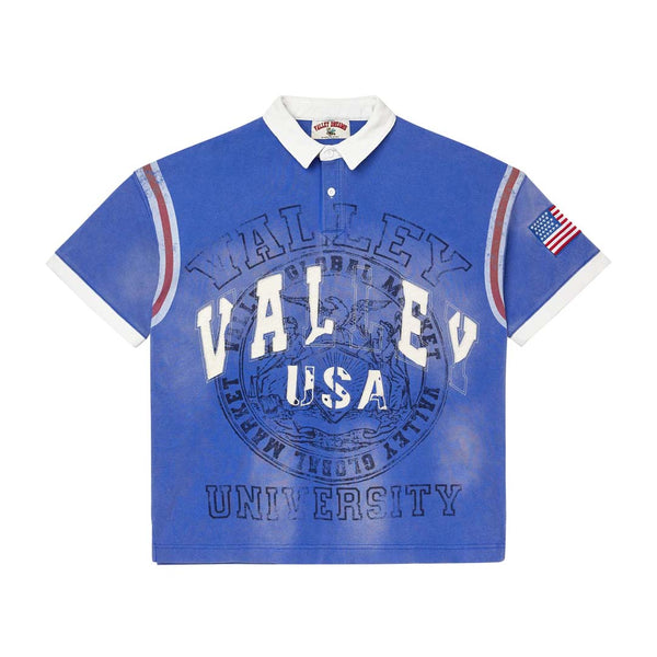 Vale Forever Berlin Polo Tee Blue Red White by Vale Forever - NWAHYPE No.1 for streetwear T-Shirts in USA