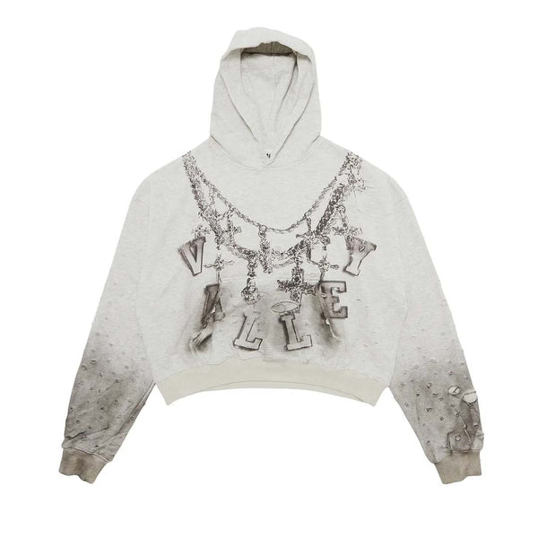 Vale Forever Big Chain Hoodie Dirty Heather Grey by Vale Forever - NWAHYPE No.1 for streetwear Hoodies in USA