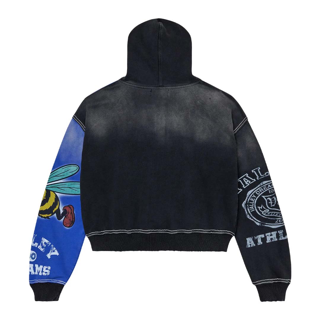 Vale Forever Bipolar Big Zip Up 'Black/Blue' by Vale Forever - NWAHype No.1 for streetwear Hoodies in USA