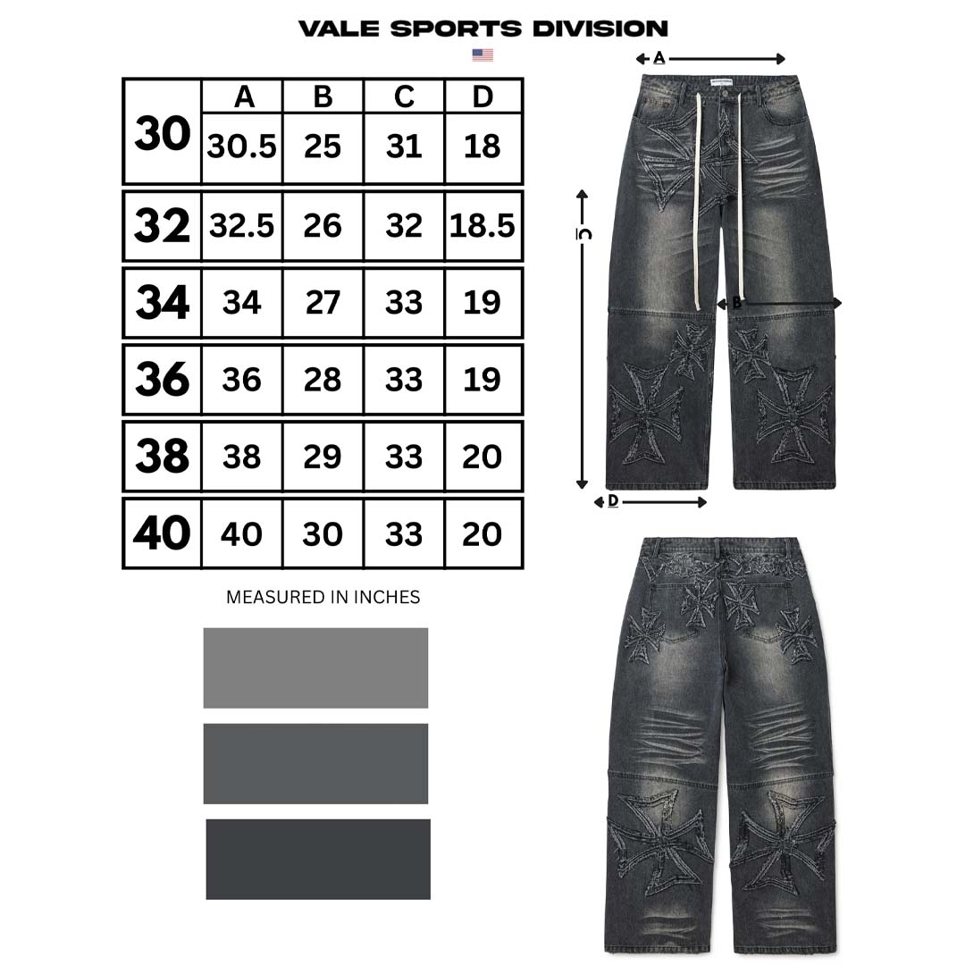 Vale Forever Black Croxx Denim Baggy Pants by Vale Forever - NWAHYPE No.1 for streetwear Pants in USA