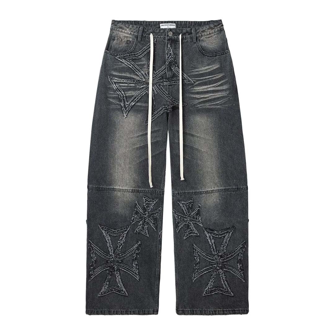 Vale Forever Black Croxx Denim Baggy Pants by Vale Forever - NWAHYPE No.1 for streetwear Pants in USA