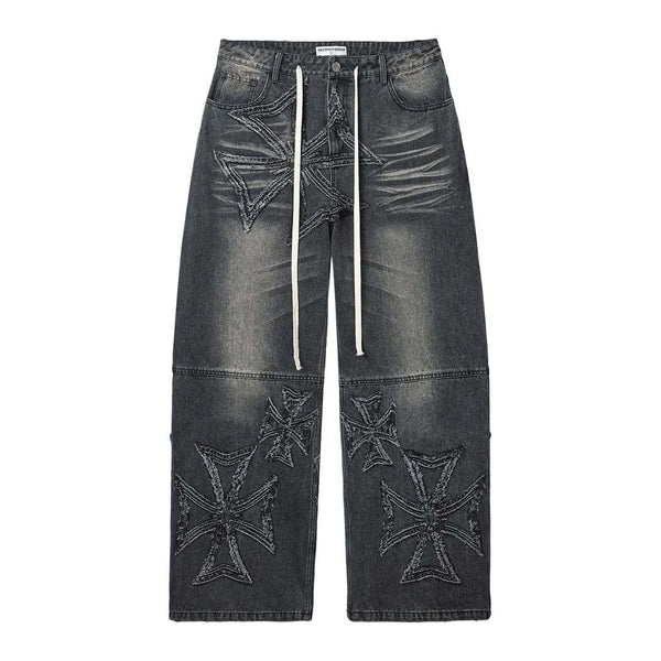 Vale Forever Black Croxx Denim Baggy Pants by Vale Forever - NWAHYPE No.1 for streetwear Pants in USA