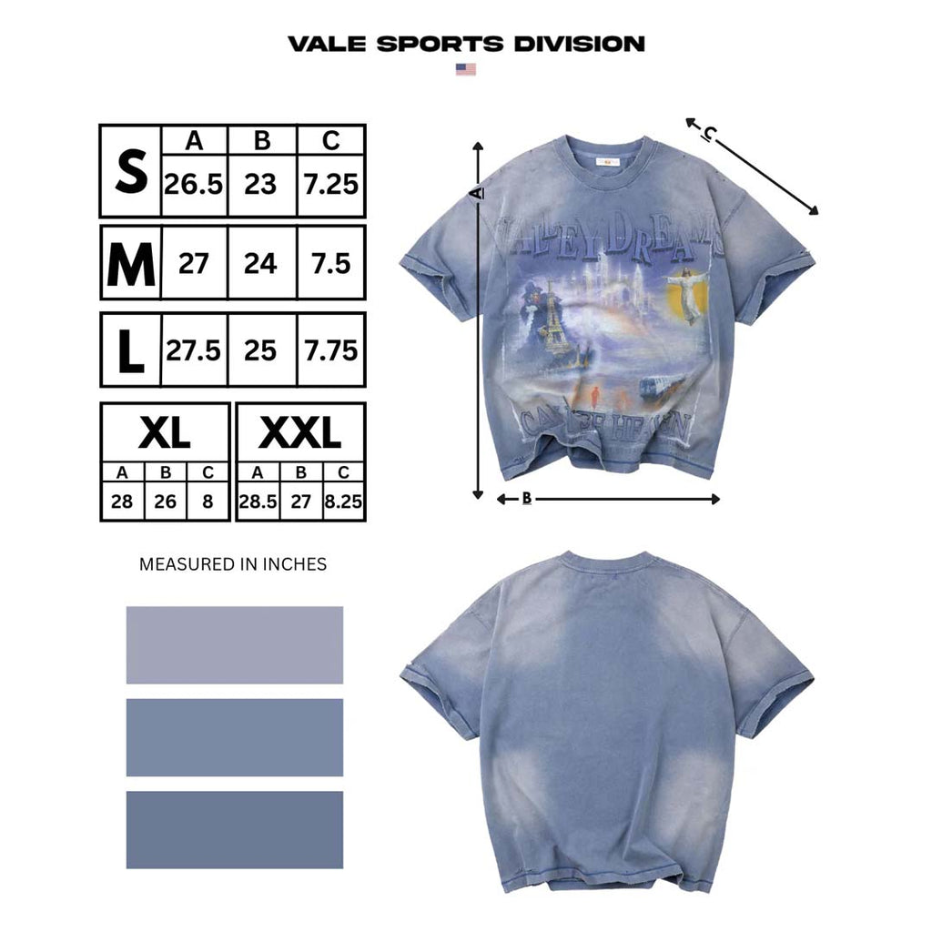 Vale Forever Can I See Heaven Tee Blue by Vale Forever - NWAHYPE No.1 for streetwear T-Shirts in USA