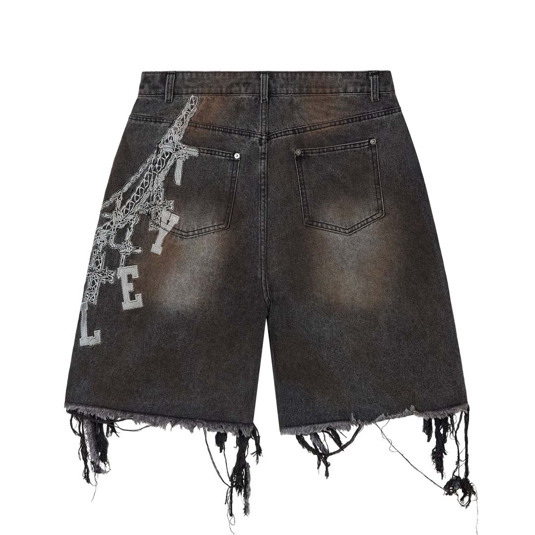 Vale Forever Chain Denim Shorts Black by Vale Forever - NWAHYPE No.1 for streetwear Shorts in USA