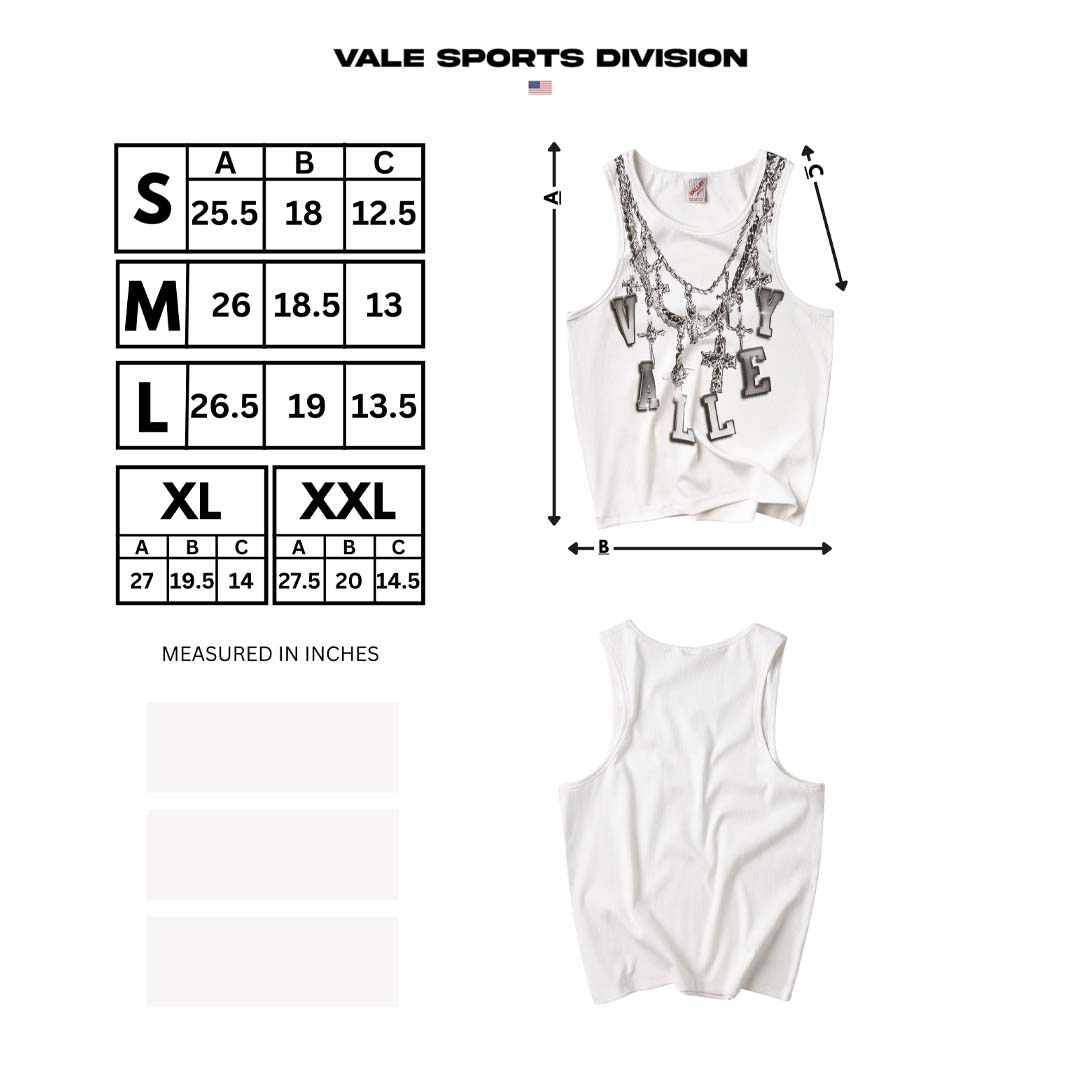 Vale Forever Chains Tank Top 2 Pack White by Vale Forever - NWAHYPE No.1 for streetwear T-Shirts in USA