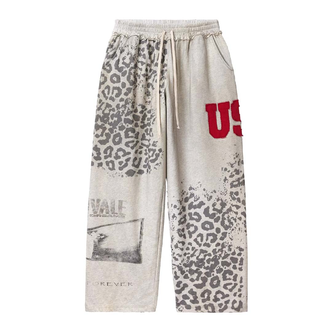 Vale Forever Cheetah Sweats 'Grey' by Vale Forever - NWAHype No.1 for streetwear Pants in USA