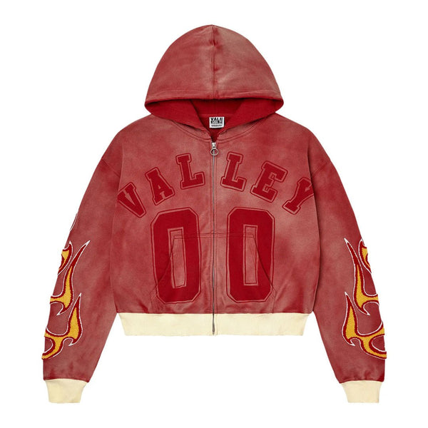 Vale Forever Chimera Zip Up Hoodie 'Red' – NWAHYPE
