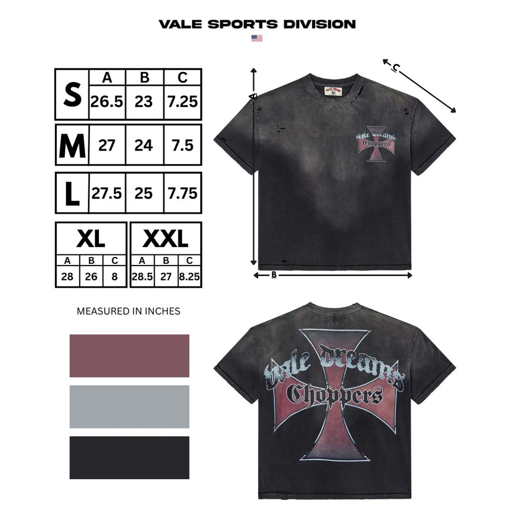 Vale Forever Chopper Tee Faded Black by Vale Forever - NWAHYPE No.1 for streetwear T-Shirts in USA