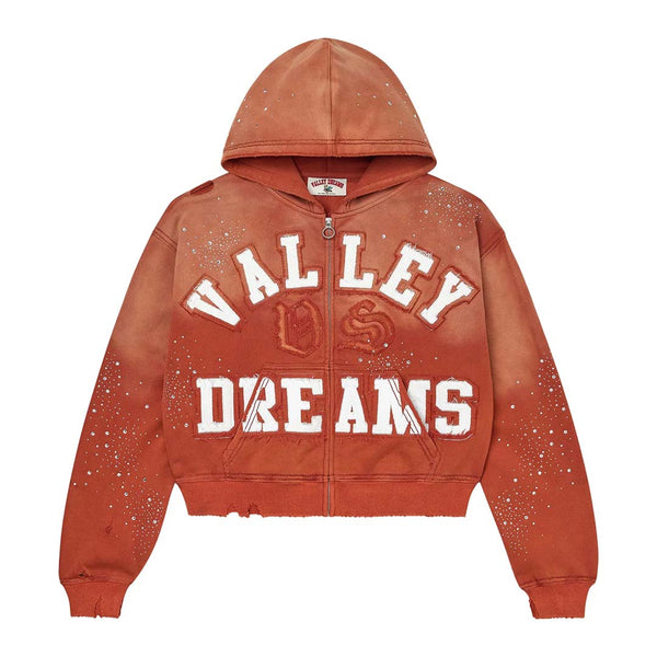 Vale Forever Classico Zip Up Hoodie 'Orange' by Vale Forever - NWAHYPE No.1 for streetwear Hoodies in USA