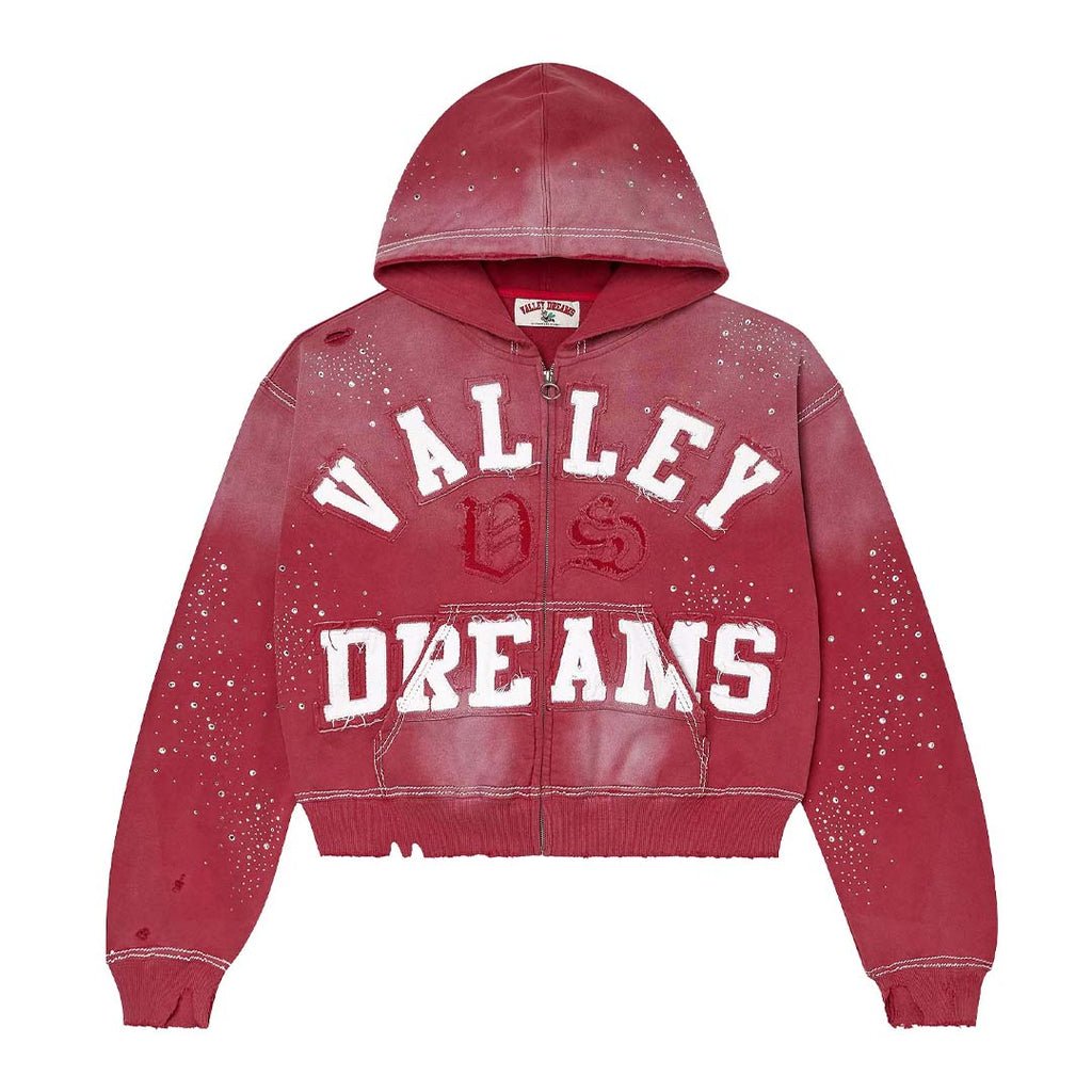 Vale Forever Classico Zip Up Hoodie 'Ruby' by Vale Forever - NWAHype No.1 for streetwear Hoodies in USA