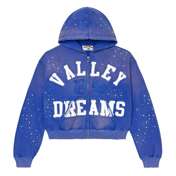 Vale Forever Classico Zip Up Hoodie Sapphire by Vale Forever - NWAHype No.1 for streetwear Hoodies in USA