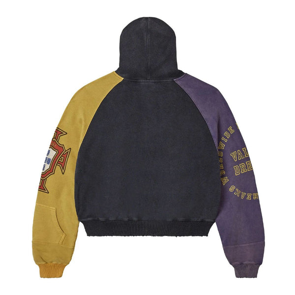 Vale Forever Crest Zip Up 'Purple/Black/Yellow' by Vale Forever - NWAHype 1 for streetwear Hoodies in USA