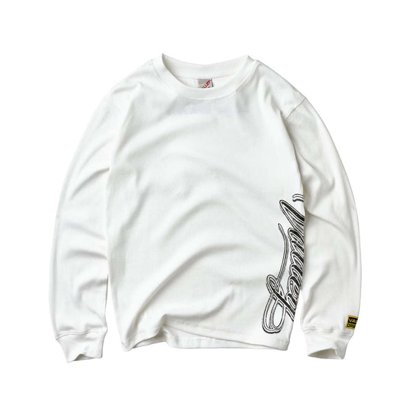 Vale Forever Cursive Thermal Long Sleeve White by Vale Forever - NWAHYPE No.1 for streetwear T-Shirts in USA