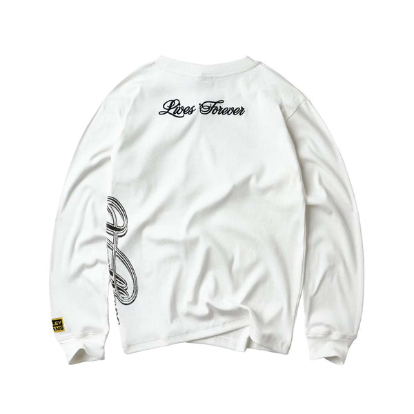 Vale Forever Cursive Thermal Long Sleeve White by Vale Forever - NWAHYPE No.1 for streetwear T-Shirts in USA