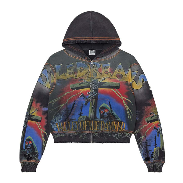 Vale Forever Damned Big Zip Up Hoodie 'Black' by Vale Forever - NWAHype No.1 for streetwear Hoodies in USA