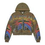 Vale Forever Damned Big Zip Up Hoodie 'Green' by Vale Forever - NWAHype No.1 for streetwear Hoodies in USA