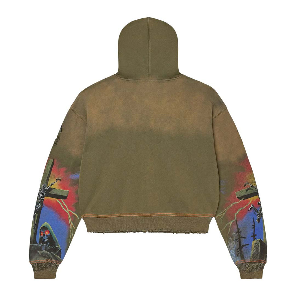 Vale Forever Damned Big Zip Up Hoodie 'Green' by Vale Forever - NWAHype No.1 for streetwear Hoodies in USA