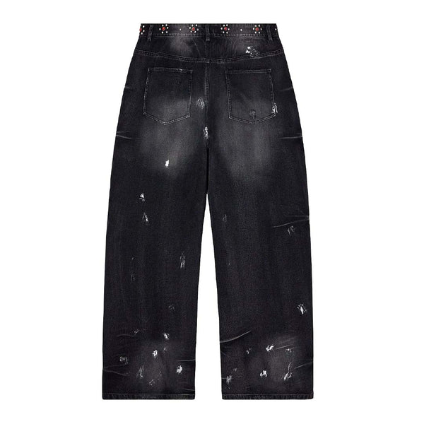 Vale Forever DIY Carpenter Jeans Black by NWAHYPE - NWAHYPE No.1 for streetwear Pants in USA