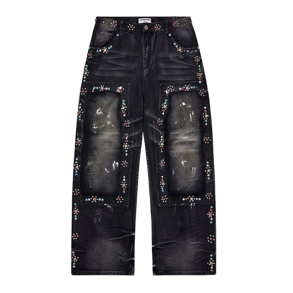 Vale Forever DIY Carpenter Jeans Black by NWAHYPE - NWAHYPE No.1 for streetwear Pants in USA