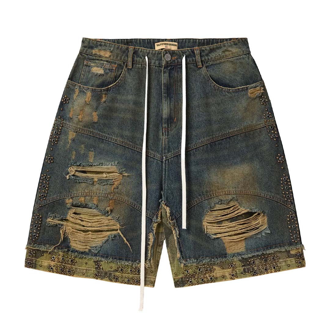 Vale Forever Double Dark Wash Blue Denim Jorts by Vale Forever - NWAHYPE No.1 for streetwear Shorts in USA