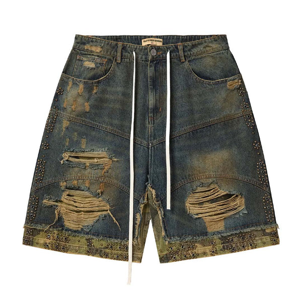 Vale Forever Double Dark Wash Blue Denim Jorts by Vale Forever - NWAHYPE No.1 for streetwear Shorts in USA