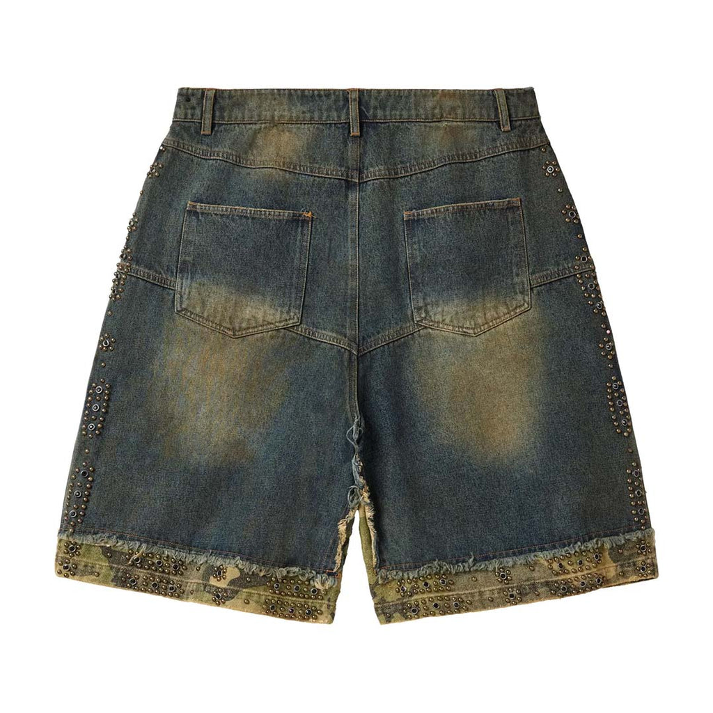 Vale Forever Double Dark Wash Blue Denim Jorts by Vale Forever - NWAHYPE No.1 for streetwear Shorts in USA