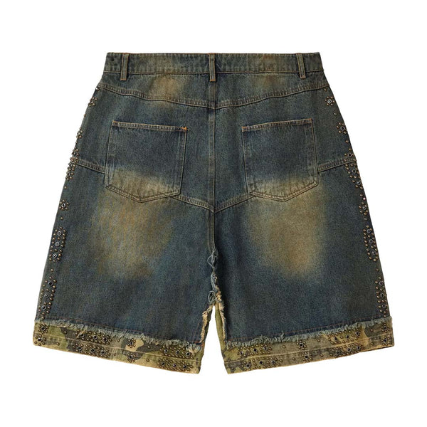 Vale Forever Double Dark Wash Blue Denim Jorts by Vale Forever - NWAHYPE No.1 for streetwear Shorts in USA