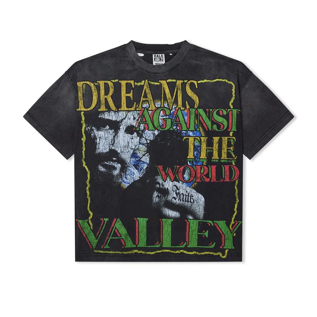 Vale Forever Dreams Against the World Faded Black Tee – NWAHYPE