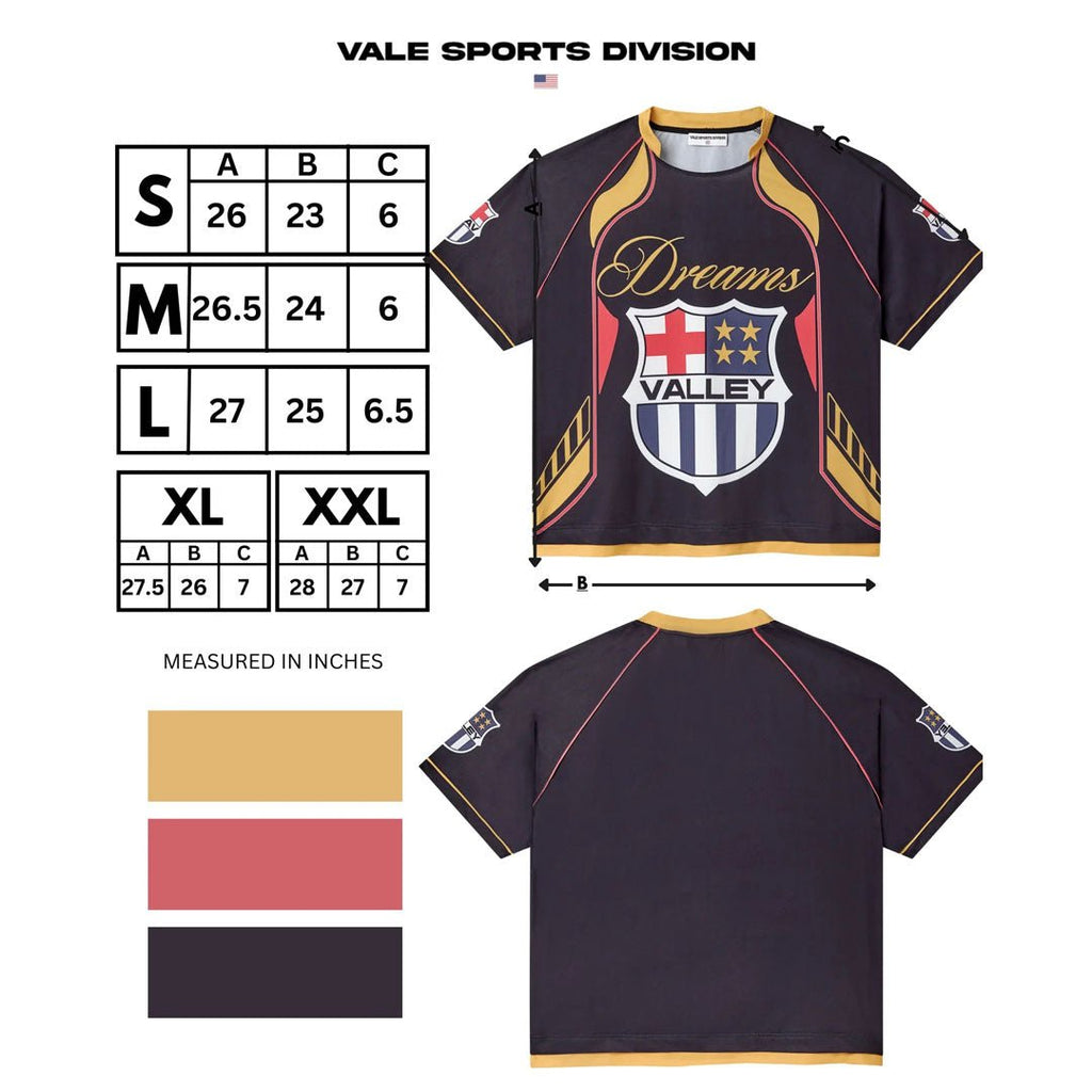 Vale Forever Dreams Futbol Jersey Black by Vale Forever - NWAHype 1 for streetwear T-Shirts in USA