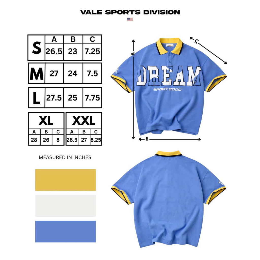 Vale Forever Dreams Polo Blue Shirt by Vale Forever - NWAHYPE No.1 for streetwear T-Shirts in USA