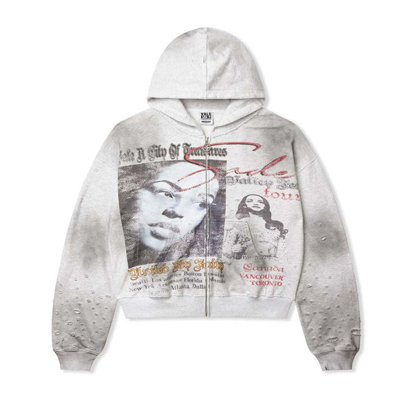 Vale Forever Fest Zip Up Hoodie Grey by Vale Forever - NWAHype 1 for streetwear Hoodies in USA