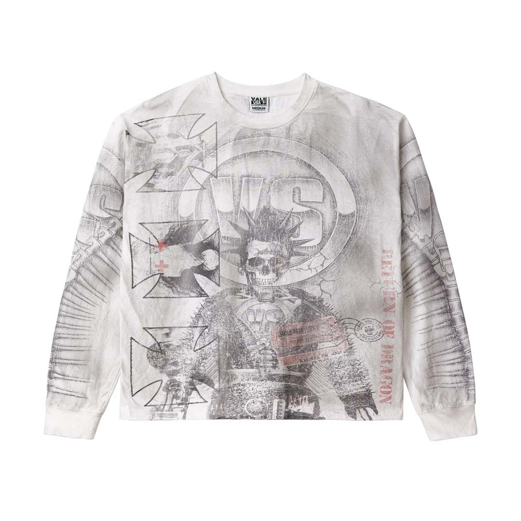 Vale Forever Grey Reggie Long Sleeve Tee by Vale Forever - NWAHYPE No.1 for streetwear T-Shirts in USA