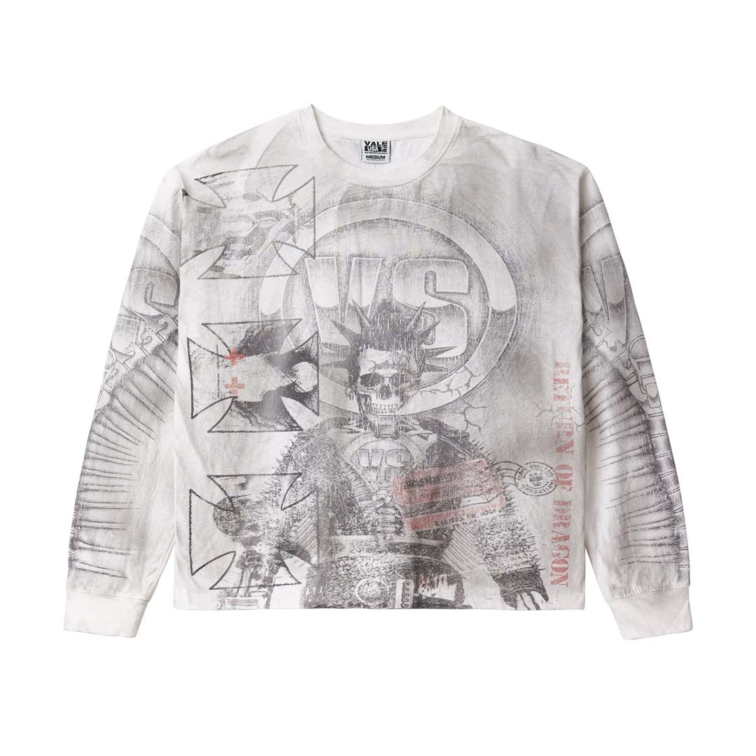 Vale Forever Grey Reggie Long Sleeve Tee by Vale Forever - NWAHYPE No.1 for streetwear T-Shirts in USA