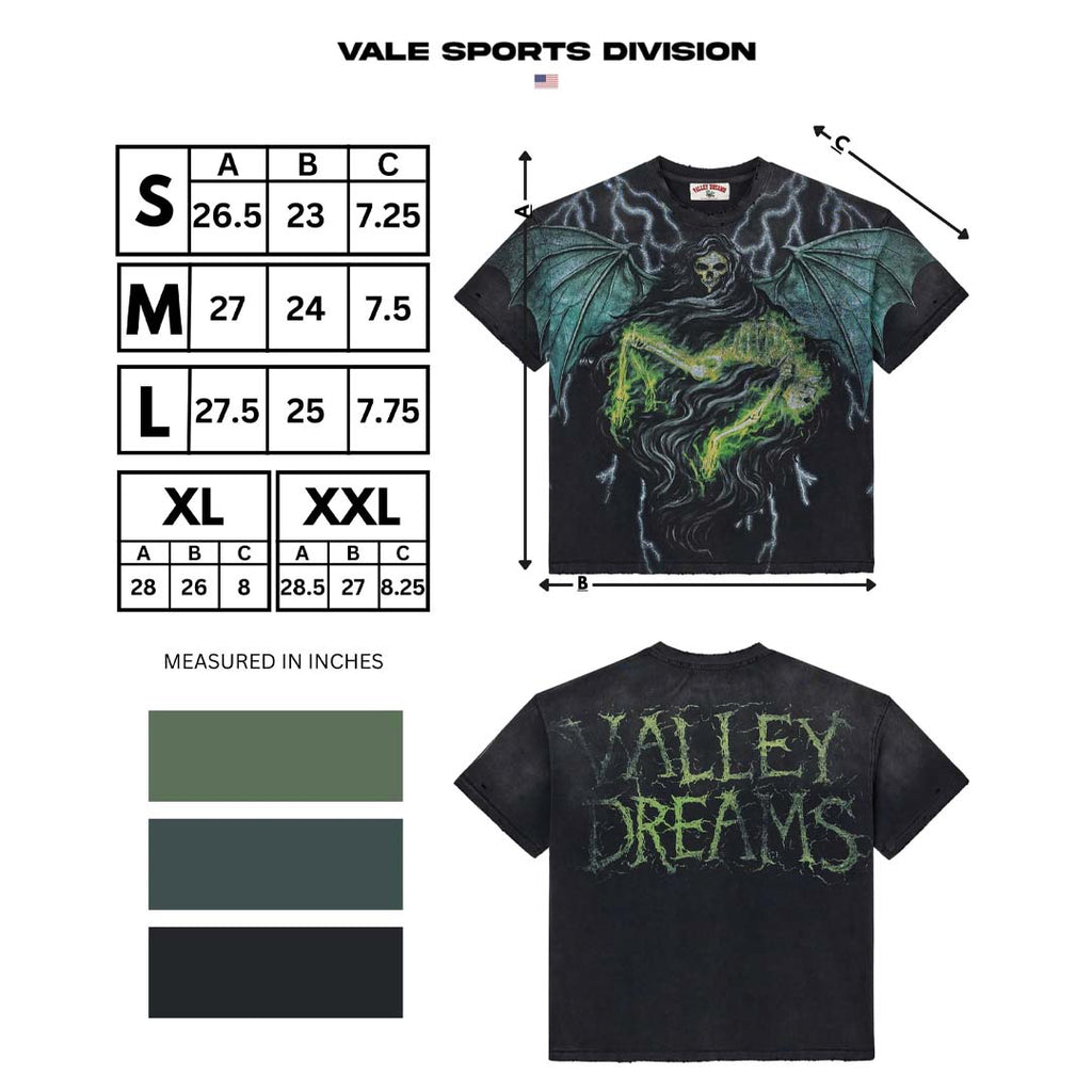Vale Forever Grim Big Black Tee by Vale Forever - NWAHYPE No.1 for streetwear T-Shirts in USA