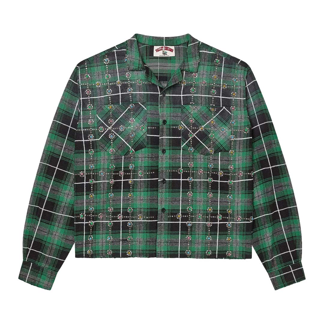 Vale Forever Grinch Gems Flannel 'Green' by Vale Forever - NWAHYPE No.1 for streetwear T-Shirts in USA