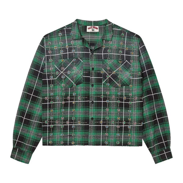 Vale Forever Grinch Gems Flannel 'Green' by Vale Forever - NWAHYPE No.1 for streetwear T-Shirts in USA