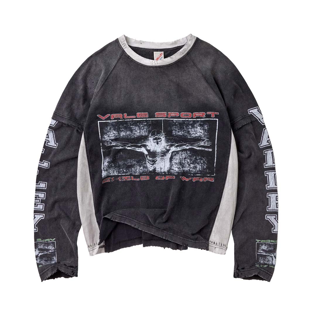 Vale Forever Holy Spirits Long Sleeve Tee Black Red by Vale Forever - NWAHYPE No.1 for streetwear T-Shirts in USA