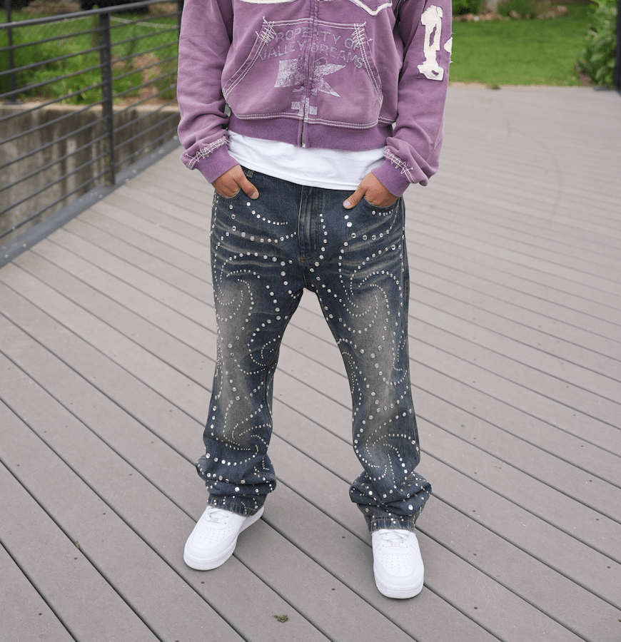 Vale Forever Hypnotik Denim Mid Wash Jeans by Vale Forever - NWAHYPE No.1 for streetwear Pants in USA