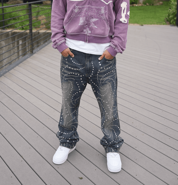 Vale Forever Hypnotik Denim Mid Wash Jeans by Vale Forever - NWAHYPE No.1 for streetwear Pants in USA