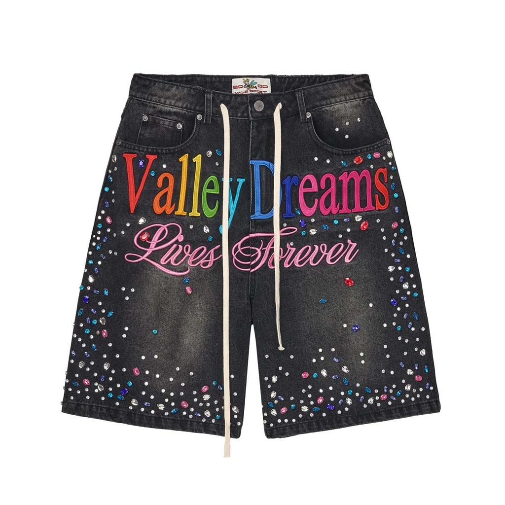 Vale Forever Ice Cream Denim Shorts Black by Vale Forever - NWAHYPE No.1 for streetwear Shorts in USA